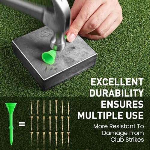 FINGER TEN Unbreakable Golf Tees Plastic 3 1/4 inch 50/100 Pack - Image 3