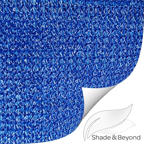 Shade&Beyond Rectangle Sun Shade Sail 12'X16' Permeable Canopy Blue - Image 8