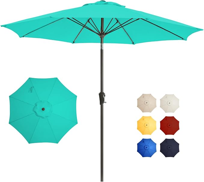 9 FT Patio Umbrella Outdoor pool Umbrella by GREFORG