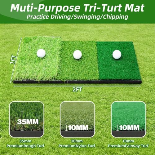 Golf Practice Net, 10 x 7ft 600D Golf Net - Image 2