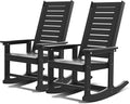 GREENVINES Oversized Outdoor Rocking Chairs Set of 2, HDPE Rocker by GreenVines