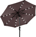 Best Choice Products 10ft Solar Polyester LED Lighted Patio Umbrella w/Tilt by Unknown
