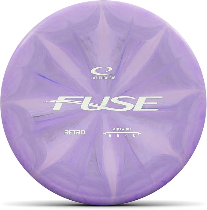 Latitude 64 Retro Burst Disc Golf Starter Set (4-Pack) - Disc Golf Discs Set for New to Intermediate Players | Includes Keystone, Fuse, Saint, Ballista | Grippy Base Plastic | Colors Vary