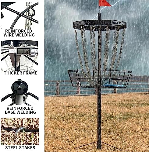 PDGA Approved HIAARO PRO Disc Golf Basket, Portable Disc Golf Target - Image 4