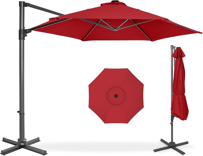 Best Choice Products 10ft Offset Cantilever Hanging Market Patio Umbrella by Unknown