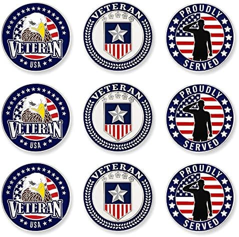 PinMart Set of 9 Magnetic Golf Ball Markers by PinMart