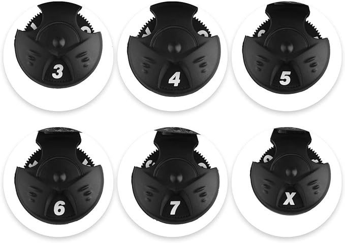 Andux Golf Hybrid Club Head Covers with Dial No. Tag Pack of 3 (All The Same Size)