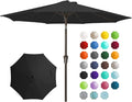JEAREY 9FT Outdoor Patio Umbrella, Market Umbrella, Tilt & Crank UV Protection by JEAREYOutdoorsCollection
