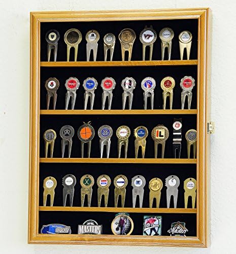 sfDisplay.com, LLC. Golf Ball Divot Tool Markers Coin Chips Medallion Display by SFDisplay