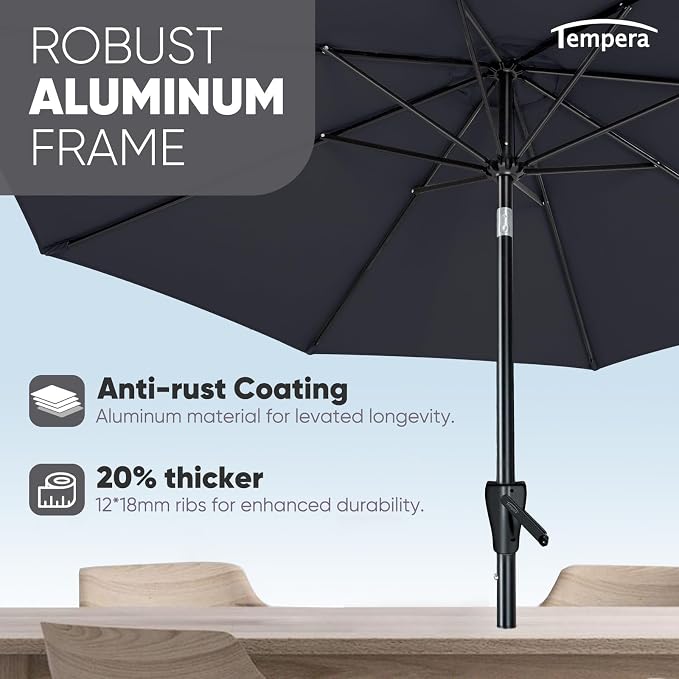 Tempera Patio Market Outdoor Table Umbrella - Image 4