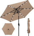 Best Choice Products 7.5ft Solar Umbrella LED Lighted Patio Umbrella, Table by Unknown