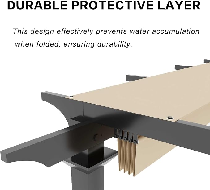 Pergola Shade Cover Replacement Canopy Top Compatible - Image 7