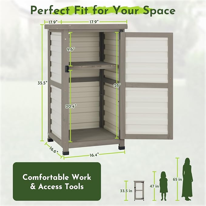 Small Outdoor Storage Cabinet - Image 4