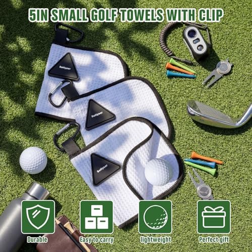 Batiyeer 3 Pack Small Golf Towels - Image 6