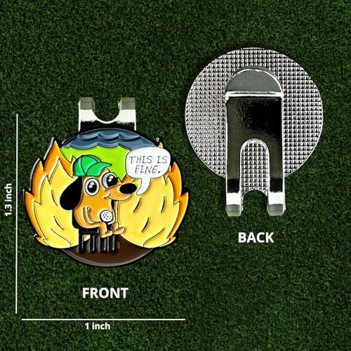 wolph This is FINE Golf Ball Marker Hat Clip – Magnetic & Durable Golf - Image 2