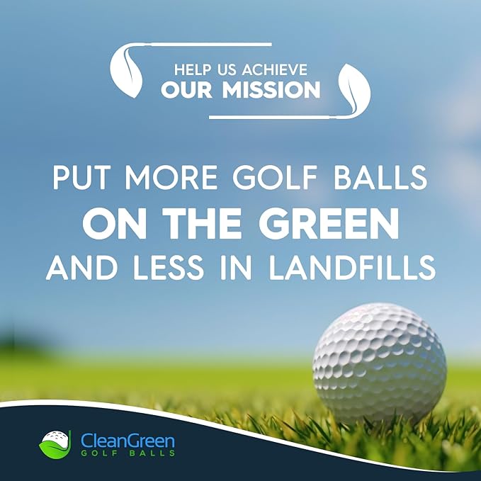Clean Green Golf Balls - 48 Recycled Used Golf Balls for TaylorMade Golf Balls - Good Condition for Men