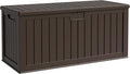 Flamaker 250 Gallon Resin Deck Box, XXL Waterproof Storage Box by Flamaker