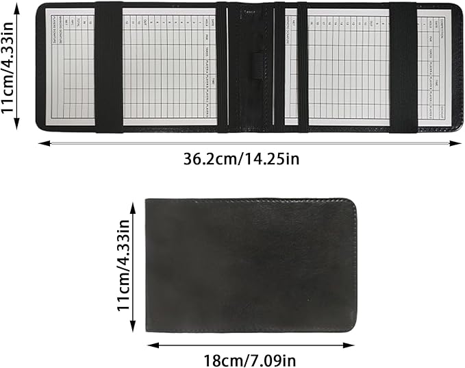 Golf Card Holder - Portable Score Display,Golf Card Holder Notebook | for Practice Training Indoor Home Backyard Sports Club Recreation Competition Entertainment Simulation