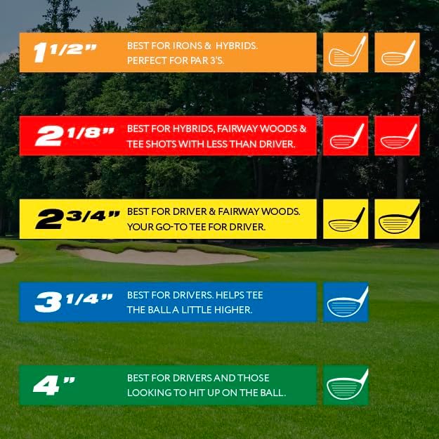 PrideSports PTS Wood Golf Tees | 120 Count, 2-1/8 Inch | #1 Wood Tee on Tour | - Image 4