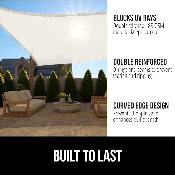 GORILLA GRIP Heavy Duty Sun Shade, UV Protection Fade Tear and Rust Resistant - Image 2