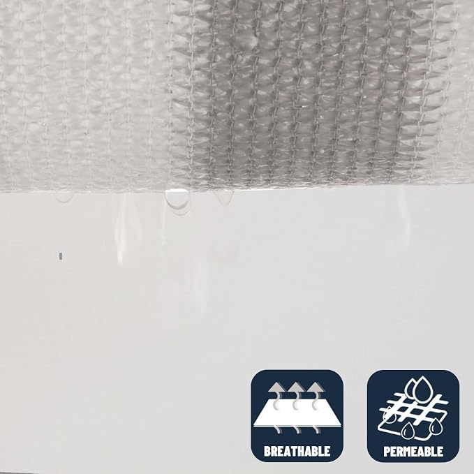 SUNNY GUARD 12' x 12' Rectangle Shade Sail 95% UV Block Outdoor Canopy | Sun - Image 7