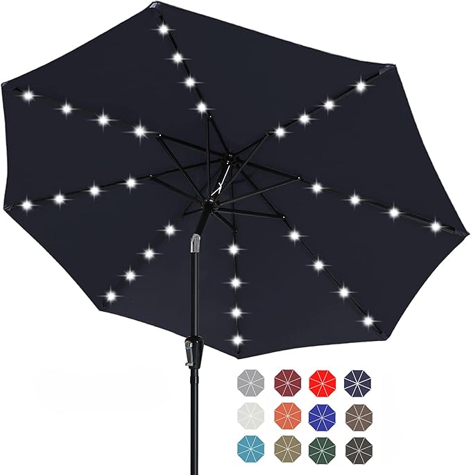 ABCCANOPY Solar Led Patio Umbrella by ABCCANOPY