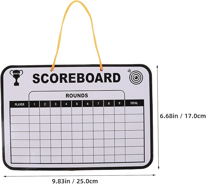TOYANDONA 1Set Multi Use Golf Score Writing Board Double Sided Dry Erase Scoreboard for Golf Training and Score Tracking Durable User Friendly Design for All Ages