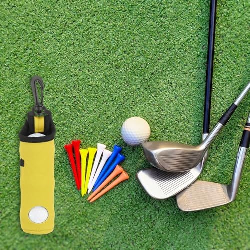 uxcell Golf Ball Carry Bag, Waist-Mounted Storage Bag Neoprene Golf Tee Holder - Image 6