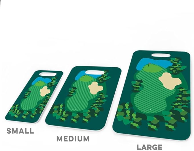 ChalkTalkSPORTS Golf Luggage & Bag Tag | Golf Course | No Personalization on Back | Medium