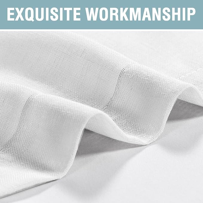 Outdoor Linen Sheer Curtains for Patio Waterproof - Image 8