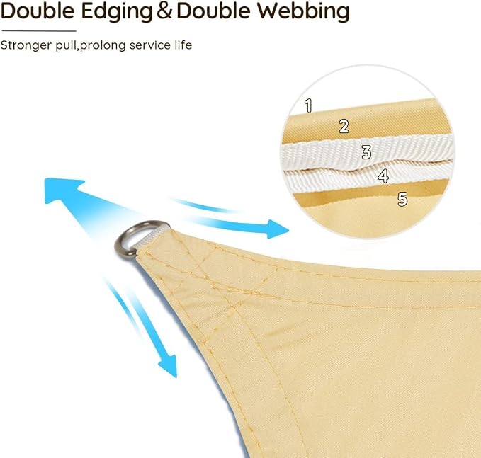 Quictent Waterproof Sun Shade Sail - Image 6