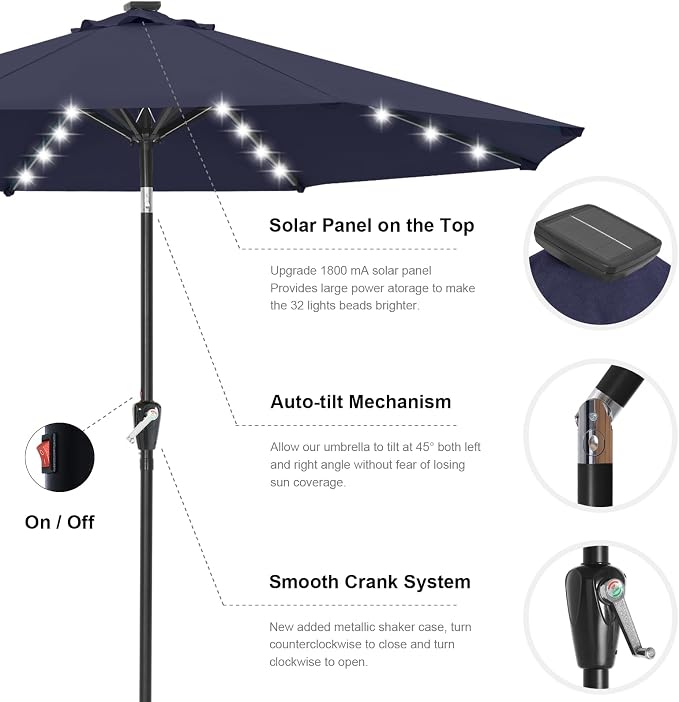 ABCCANOPY Solar Led Patio Umbrella - Image 7