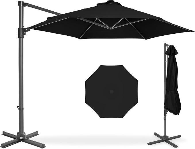 Best Choice Products 10ft Offset Cantilever Hanging Market Patio Umbrella by Unknown