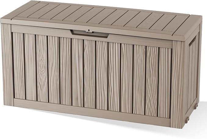 92 Gal Waterproof Outdoor Storage Box UV Resistant Deck Box | Large capacity by EASYUP