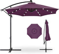 Best Choice Products 10ft Solar LED Offset Cantilever Hanging Market Patio by Unknown