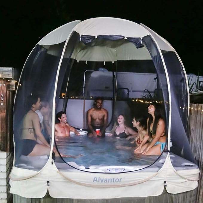 Alvantor Pop Up Screen House Tent, Instant Outdoor Gazebo - Image 7
