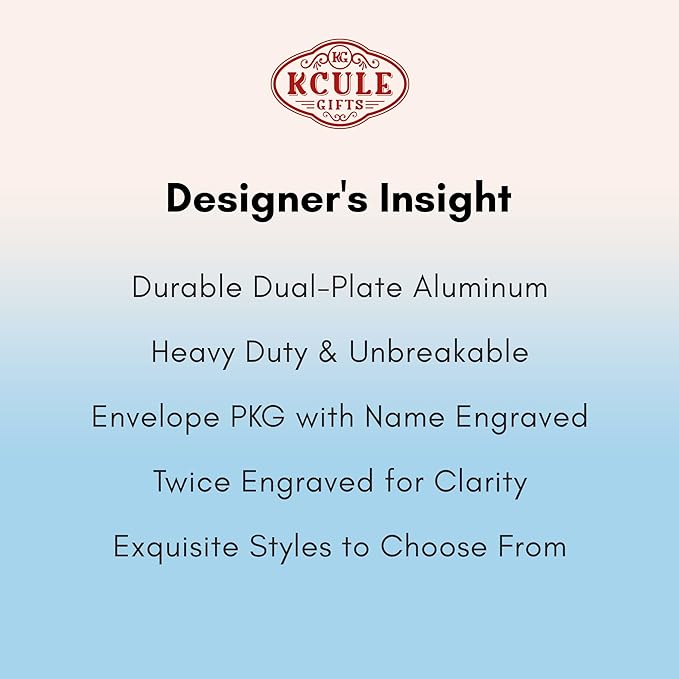 Personalized Luggage Tags for Suitcases -Aluminum Custom Luggage Tags for Backpacks & Bags, Sturdy, Waterproof & Heavy Duty (Red/Card-Sized)