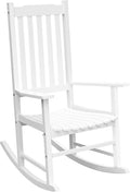 Flamaker Acacia Wooden Rocking Chair Outdoor Rocking Chair | Oversized Wooden by Flamaker