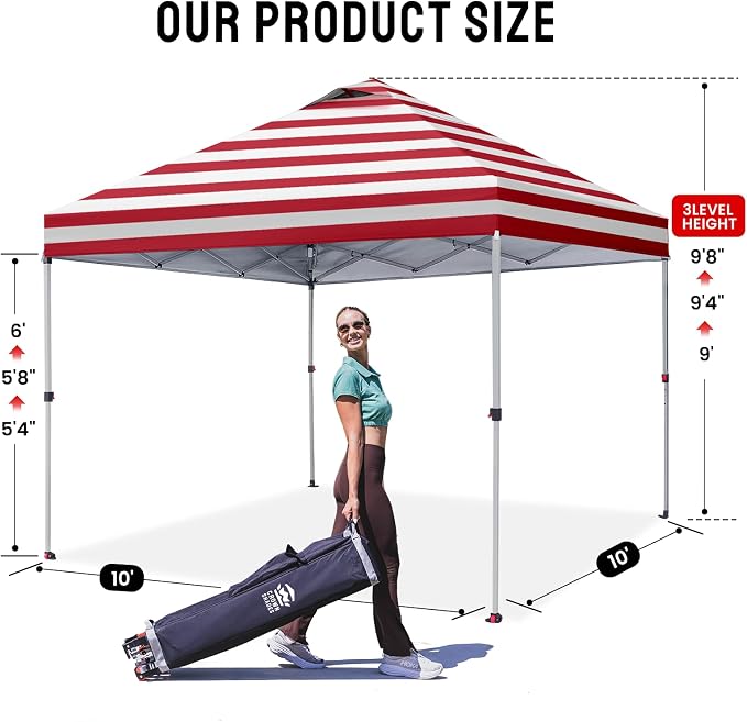 CROWN SHADES 10x10 Pop Up Canopy Tent - Image 6