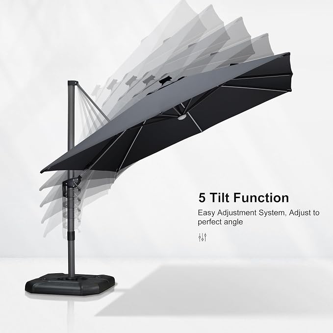 PURPLE LEAF Cantilever Umbrella - Image 6