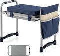 2-in-1 Garden Kneeler and Seat, Folding Garden Seat w/EVA Foam Kneeling Pad & by OFFICEJOY