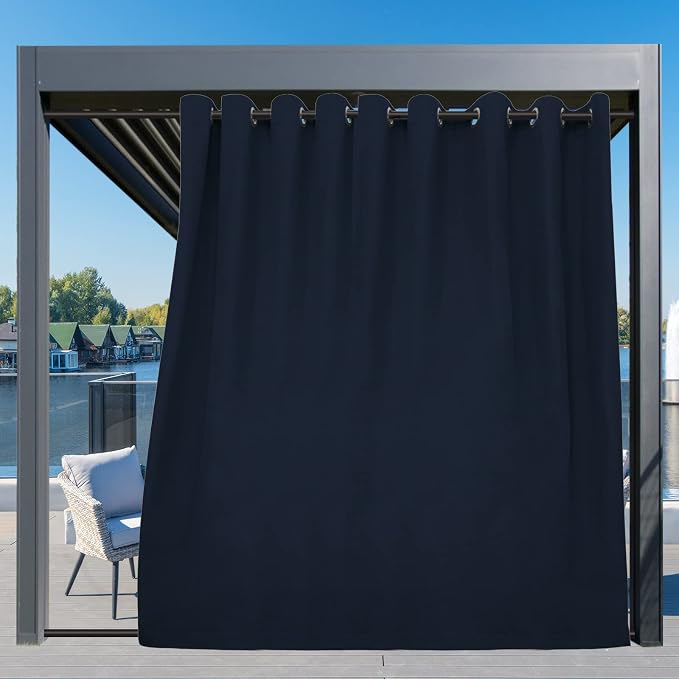 Easy-Going Outdoor Curtains for Patio 1 Panel, 150x108 inch, Weatherproof - Image 3