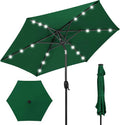 Best Choice Products 7.5ft Solar Umbrella LED Lighted Patio Umbrella, Table by Unknown