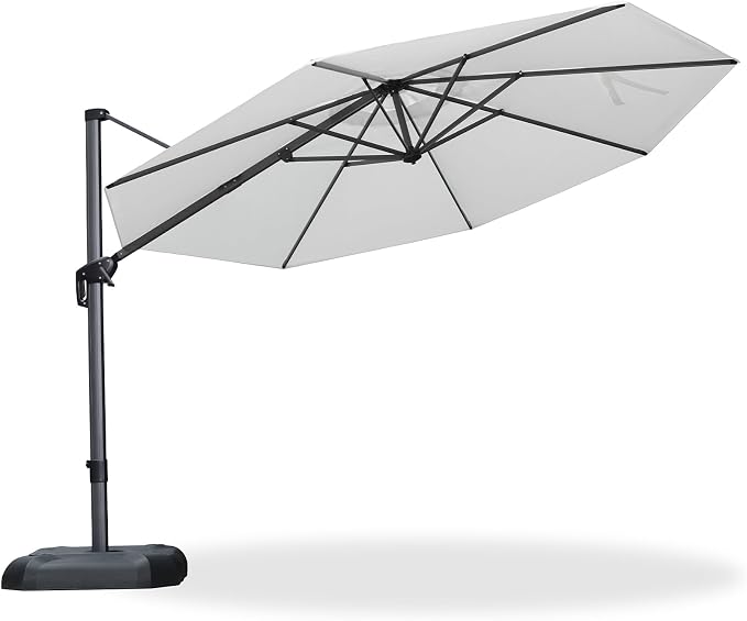 PURPLE LEAF Patio Outdoor Umbrella 11 Feet Round - Image 9