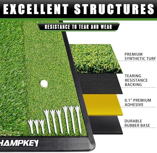 CHAMPKEY Dual-Turf Golf Hitting Mat | Come - Image 4