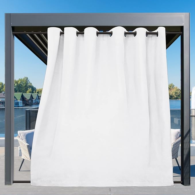Easy-Going Outdoor Curtains for Patio 1 Panel, 110x96 inch, Weatherproof - Image 3