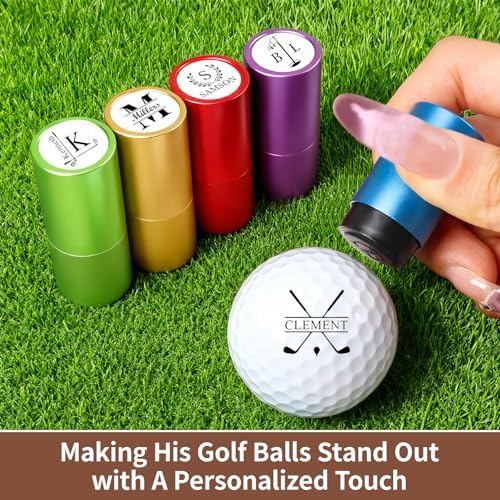 Personalized Large Golf Ball Stamp – 20 mm Logo, - Image 3