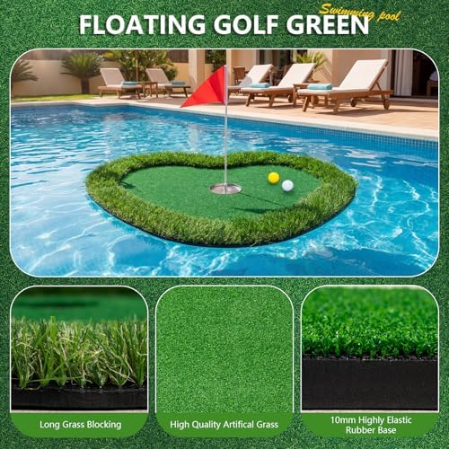Wekin Floating Golf Putting Green 35"x28" - Image 2