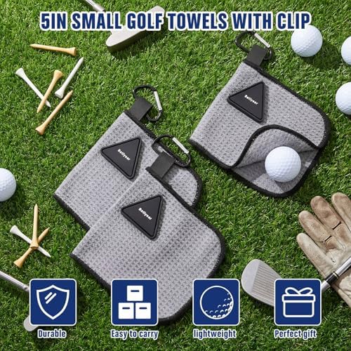 Batiyeer 3 Pack Small Golf Towels - Image 6
