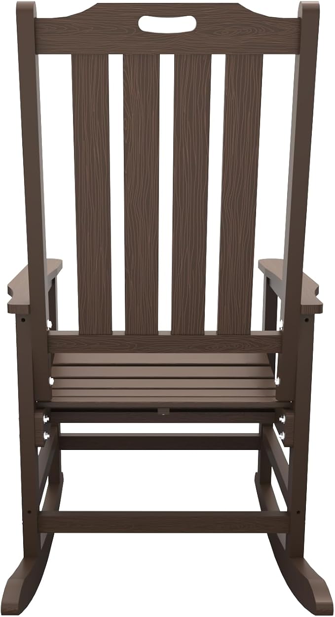 THOEOE Outdoor Rocking Chairs Set of 8, Oversized Patio Rocking Chair | HDPE - Image 10